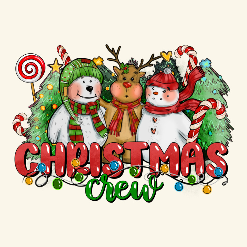 Christmas Crew Polar Bear Reindeer And Snowman Premium Hoodie by CowGirlArtShop | Teevron
