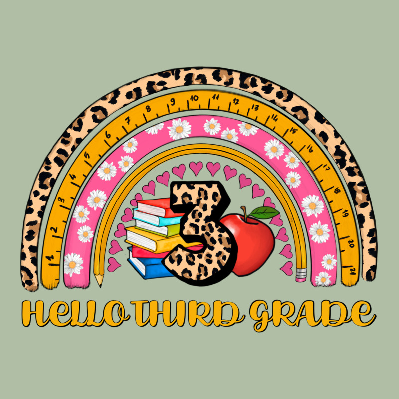 Back To School Rainbow Hello Third Grade Urban Heavy Tee by AdoDesignShop | Teevron