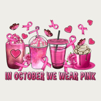 In October We Wear Pink With Breast Cancer Coffee Zipper Hoodie | Teevron