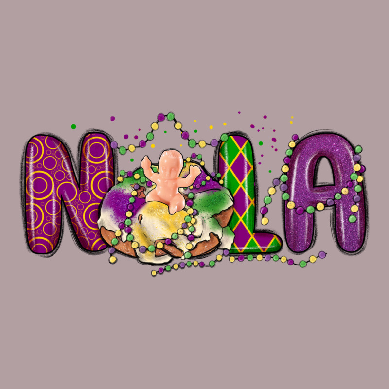 Nola Cake Mardi Gras Vintage Hoodie by MaliasSmallBusiness | Teevron