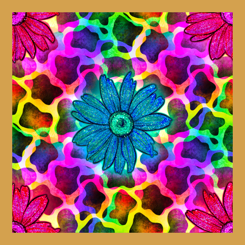 Neon Cowhide With Flower Seamless Pattern Urban Hoodie by BundleAndBundleShop | Teevron
