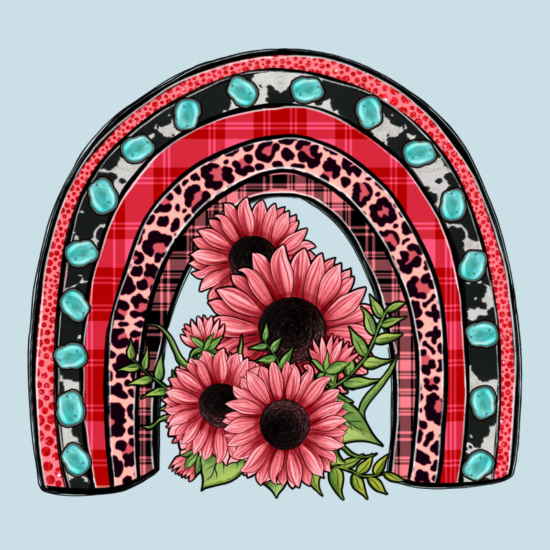 Valentines Sunflower Rainbow Ladies Tee by JahusDesignShop | Teevron