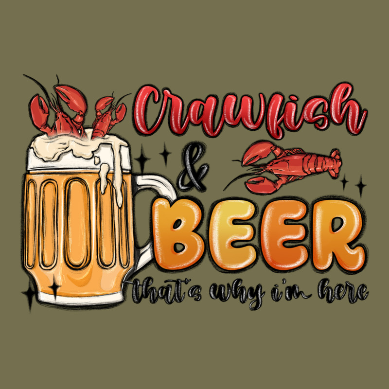 Crawfish And Beer That's Why I'm Here Vintage Hoodie by MaliasSmallBusiness | Teevron