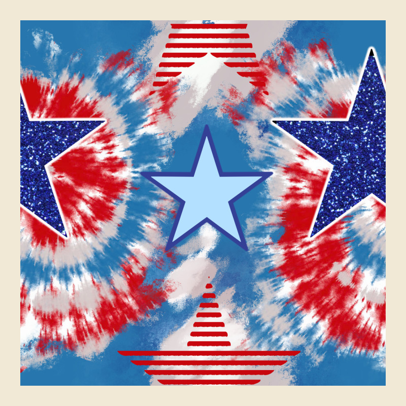 Patriotic Tie Dye Stars Premium Tee by BundleAndBundleShop | Teevron