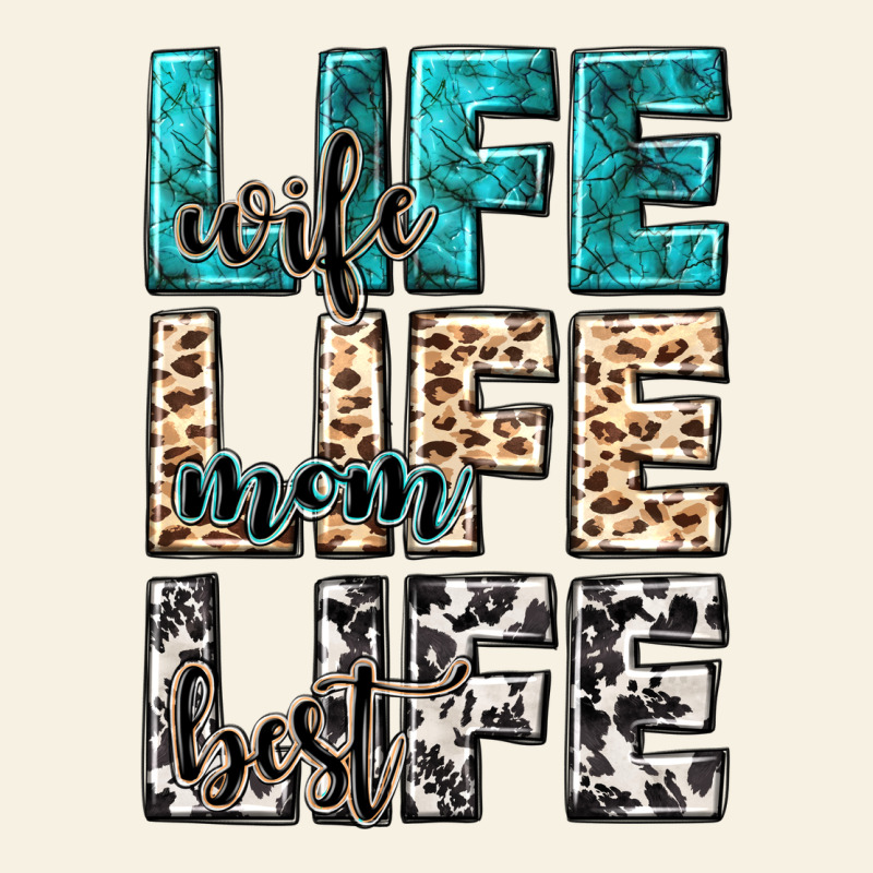 Wife Life Wife Mom Life Best Vintage Tee by NancyCooperArtShop | Teevron