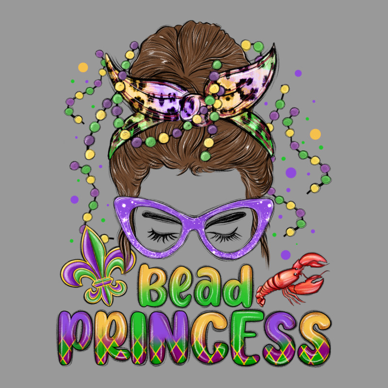 Bead Princess Messy Bun Mardi Gras Vintage Hoodie by MaliasSmallBusiness | Teevron