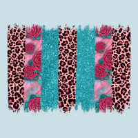 Valentines Day Leopard Rose Glitter Brush Stoke Ladies Tee | Teevron