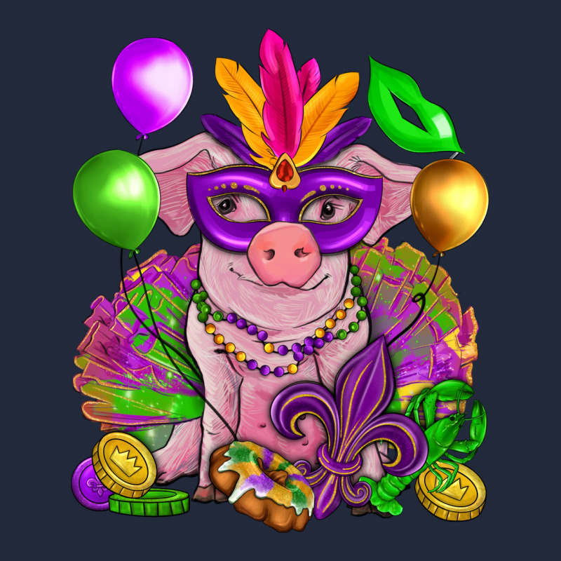 Mardi Gras Pig Premium Sweatshirt by HowdyJamesFarm | Teevron
