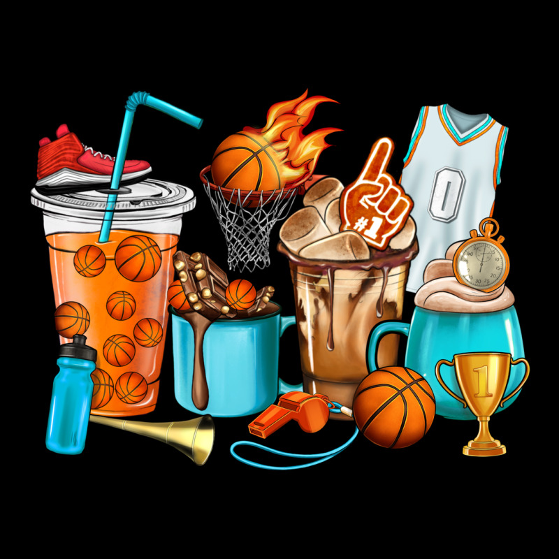 Basketball Coffee Cups Premium Sweatshirt by HowdyJamesFarm | Teevron