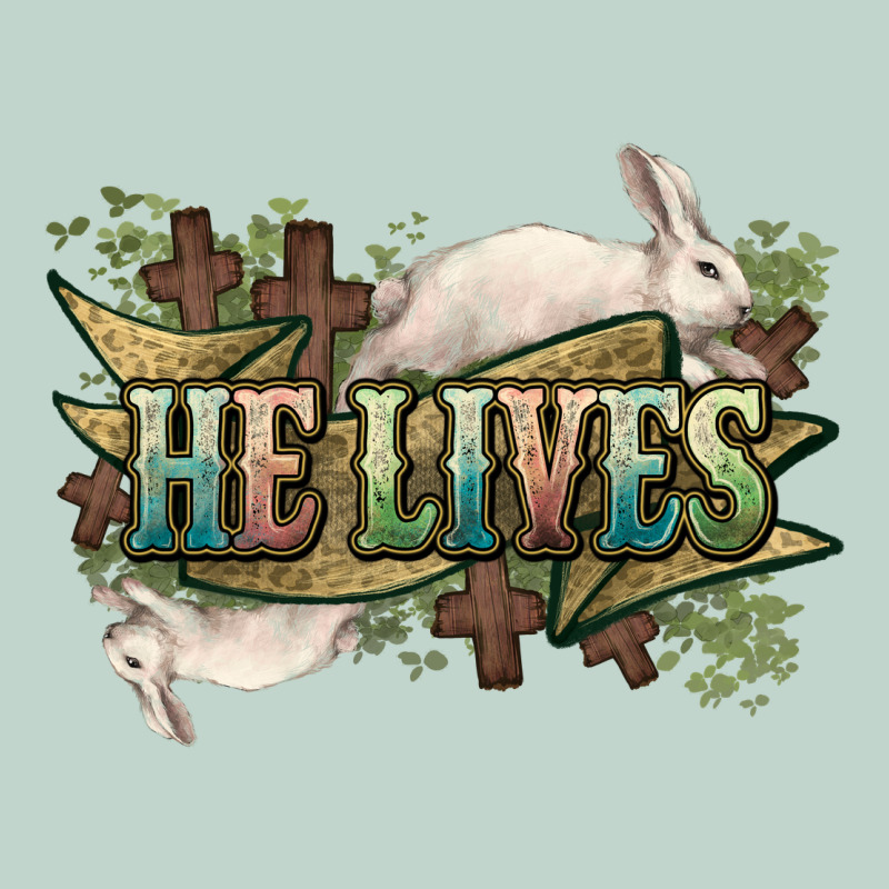 He Lives Easter Zipper Hoodie by NancyCooperArtShop | Teevron