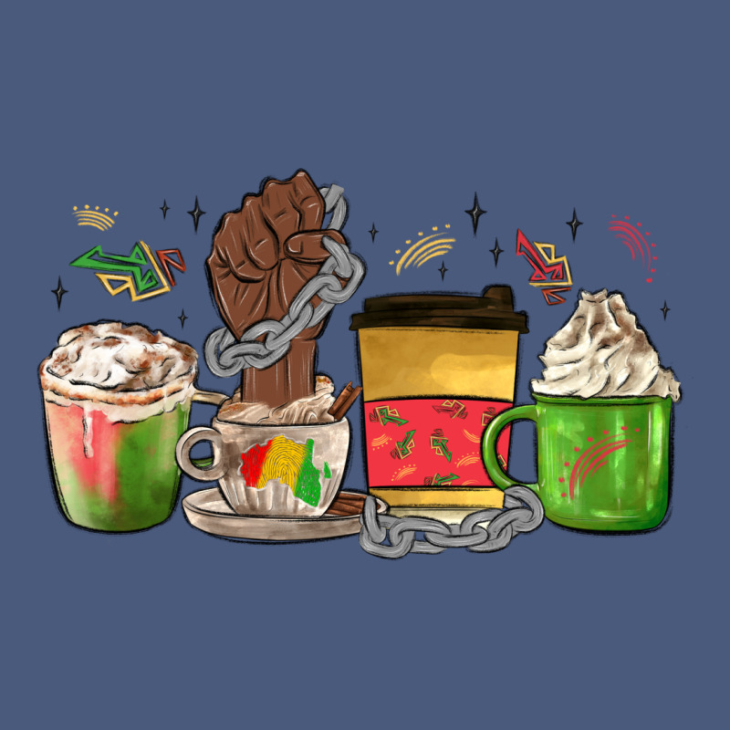 Juneteenth Coffee Cups Vintage Hoodie by MaliasSmallBusiness | Teevron