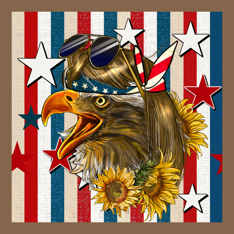 Mullet Eagle Seamless Pattern Premium Tee by BundleAndBundleShop | Teevron