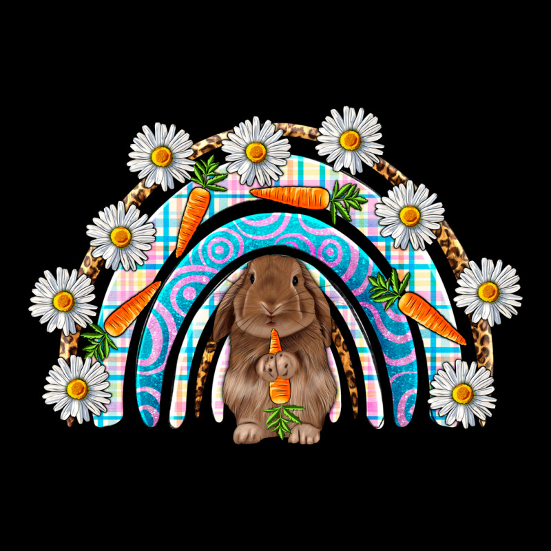 Easter Bunny With Carrot Rainbow Easter Day Premium Sweatshirt by HowdyJamesFarm | Teevron
