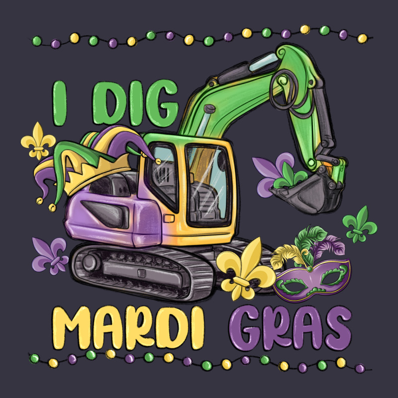 I Dig Mardi Gras Vintage Hoodie by MaliasSmallBusiness | Teevron