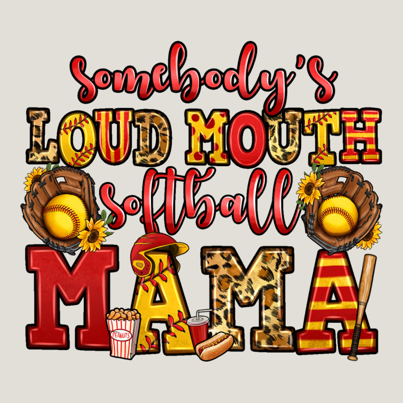 Somebody's Loud Mouth Softball Mama Heavy Core Tee by Jasminsmagicworld | Teevron