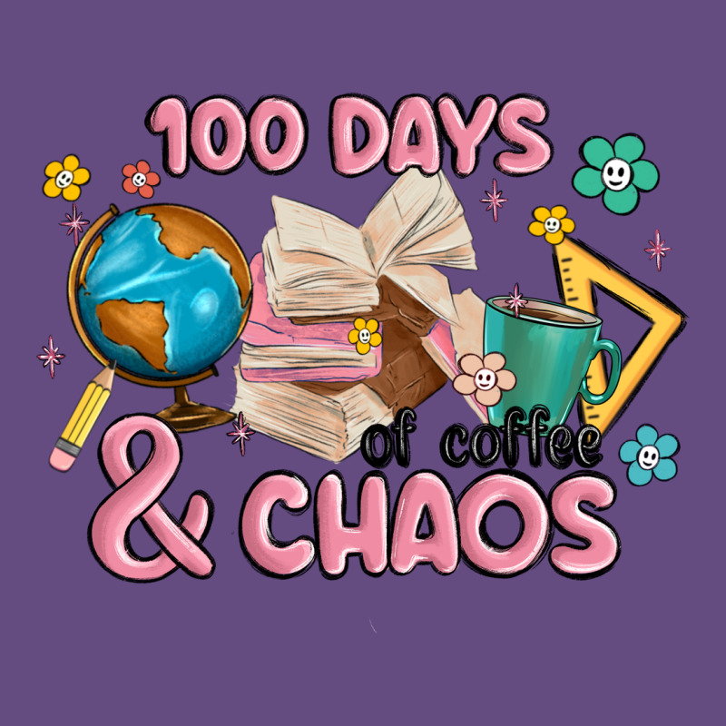 100 Days Of Coffe And Chaos Vintage Hoodie by MaliasSmallBusiness | Teevron