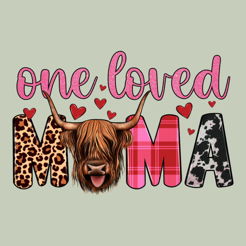 Highland Cow One Loved Mama Ladies Tee by JahusDesignShop | Teevron