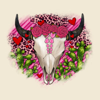 Bull Skull Cactus Valentines Ladies Tee | Teevron