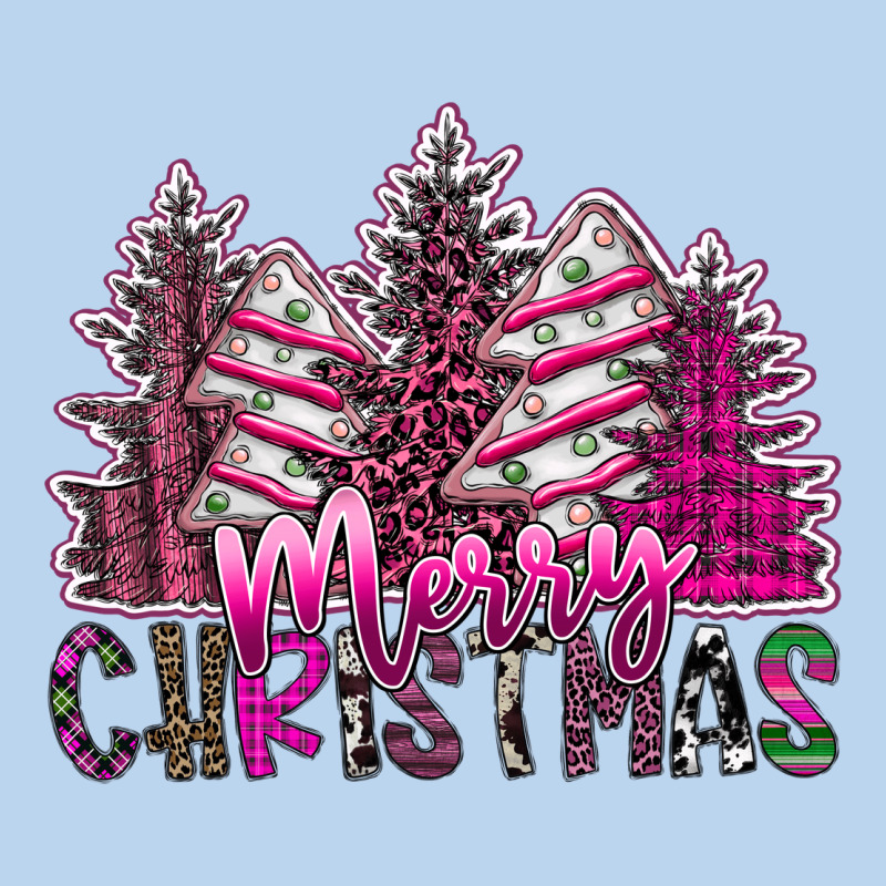 Merry Christmas Pink  Trees Classic Tee by CowhideDigitalArt | Teevron