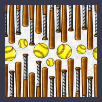 Softball Bat Seamless Pattern Long Sleeve Tee | Teevron