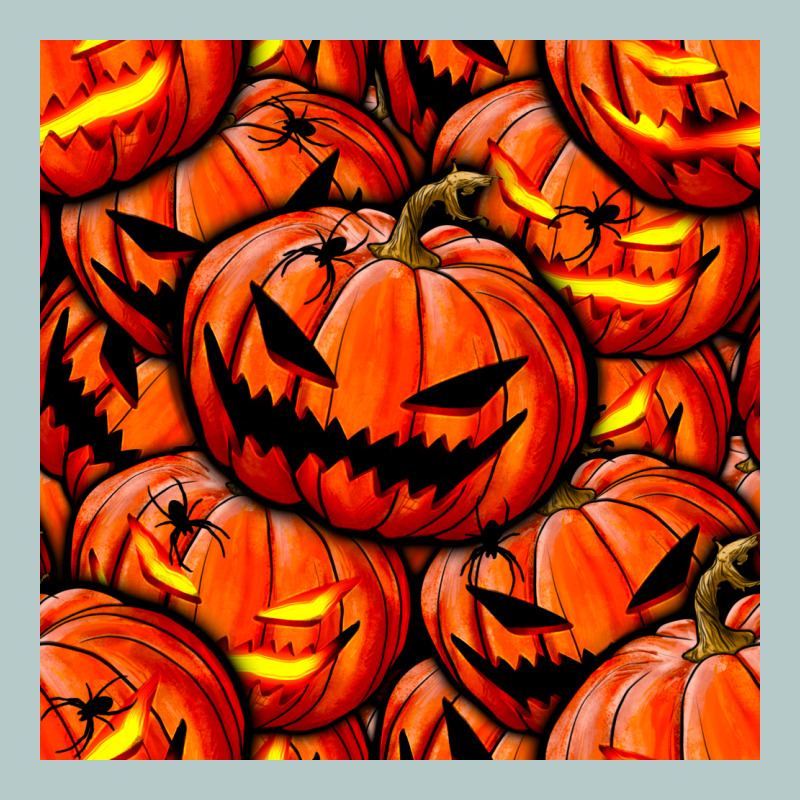 Halloween Pumpkin Seamless Pattern Heavy Core Tee by BundleAndBundleShop | Teevron
