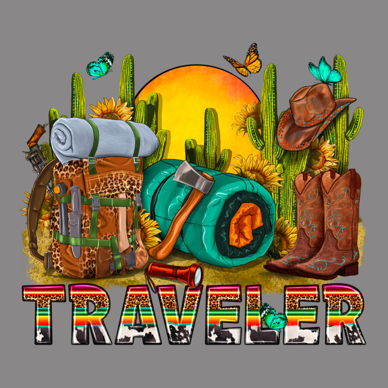 Western Traveler Cowboy Vintage Tee by NancyCooperArtShop | Teevron