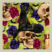 Halloween Witch Skull Seamless Pattern Heavy Core Tee | Teevron