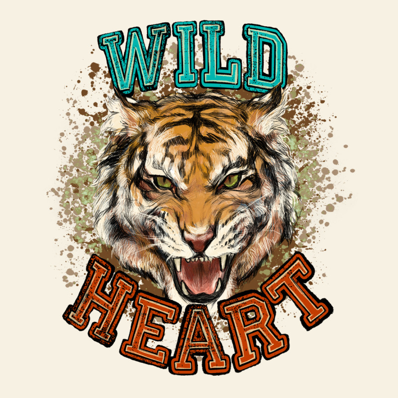 Wild Heart Tiger College Western Vintage Tee by NancyCooperArtShop | Teevron