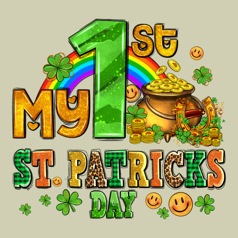 My First St Patricks Day With Coins And Shamrocks Heavy Core Tee by AdoDesignShop | Teevron