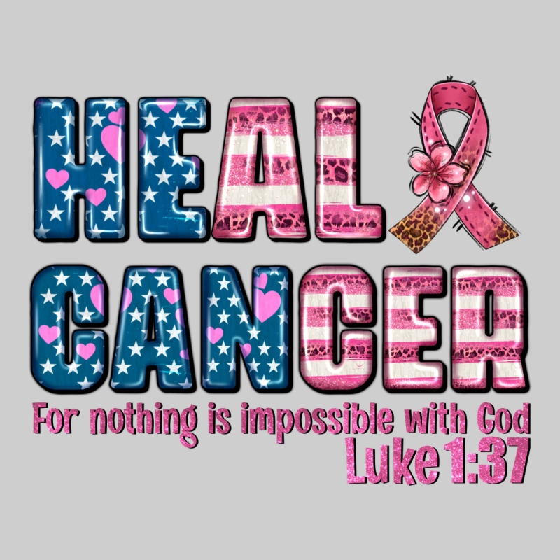 Heal Cancer With Cancer Ribbon Premium Tee by AdoDesignShop | Teevron