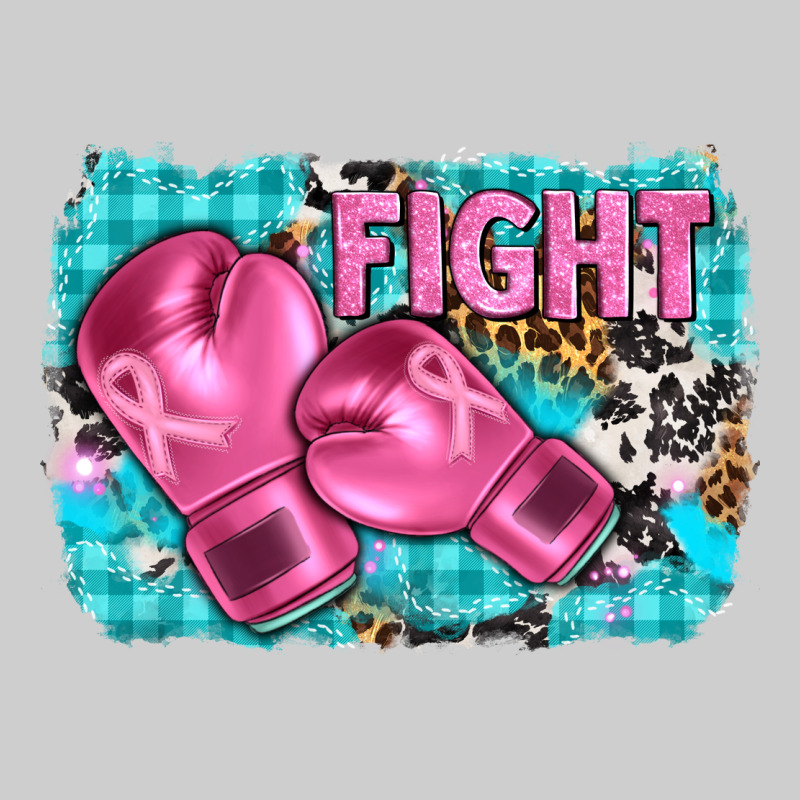 Fight With Boxing Gloves And Cancer Ribbon Premium Tee by AdoDesignShop | Teevron