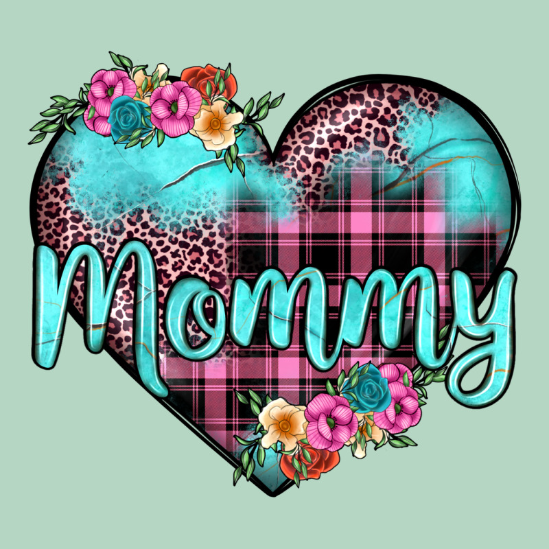 Mommy Leopard Turquoise Heart Classic Tee by JahusDesignShop | Teevron