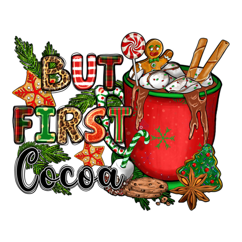 But First Cocoa Premium Hoodie by CowGirlArtShop | Teevron