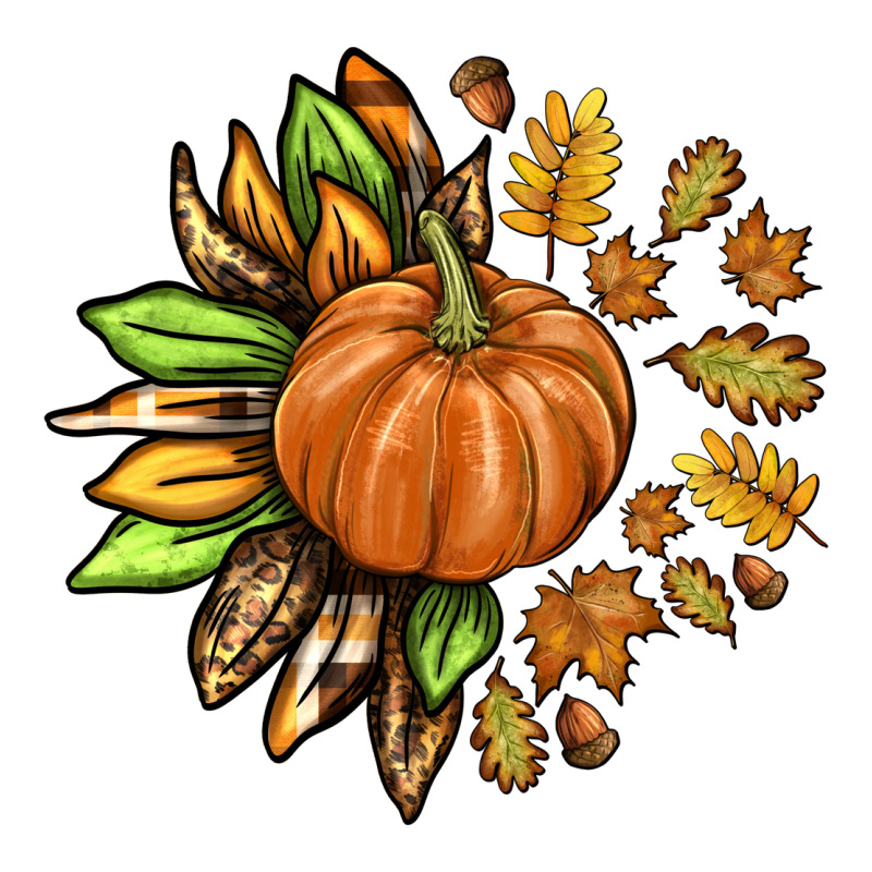 Fall Sunflower With Pumpkin Zipper Hoodie by texasbilliewilder | Teevron