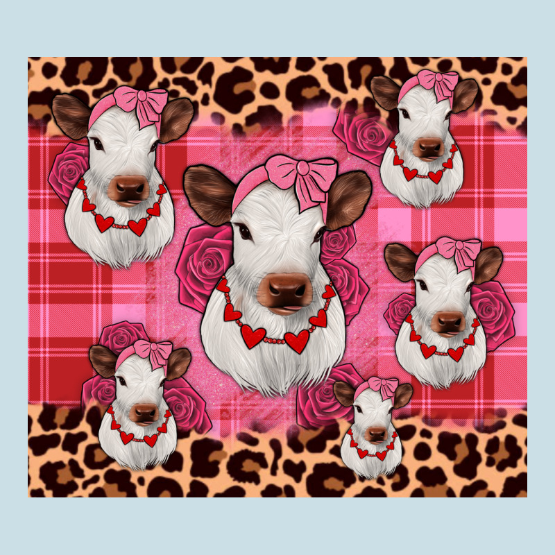 Calf Valentines Tumbler Ladies Tee by JahusDesignShop | Teevron