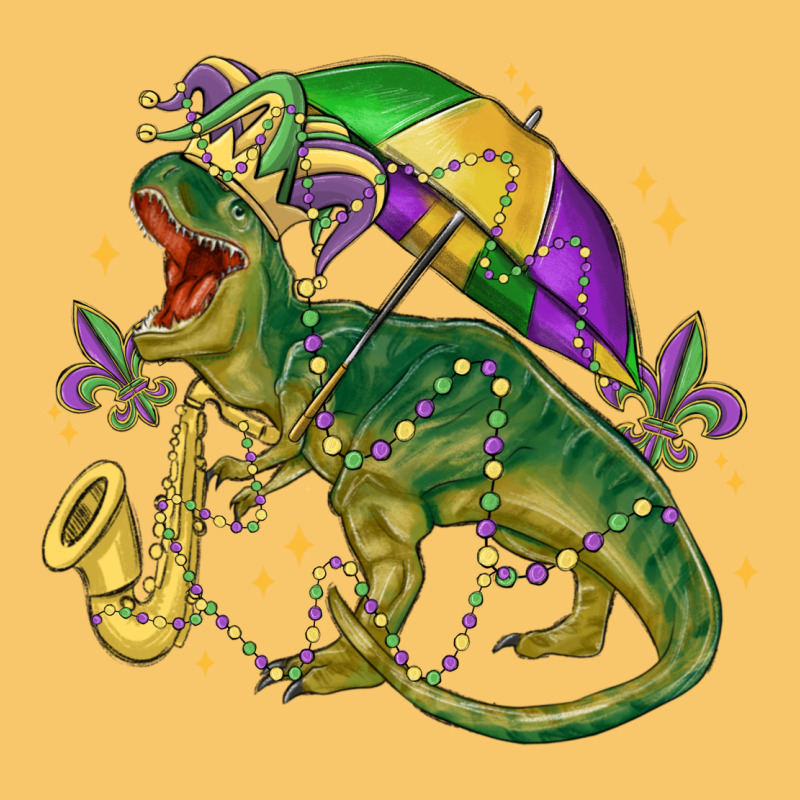 Mardi Gras Tree Rex Vintage Hoodie by MaliasSmallBusiness | Teevron