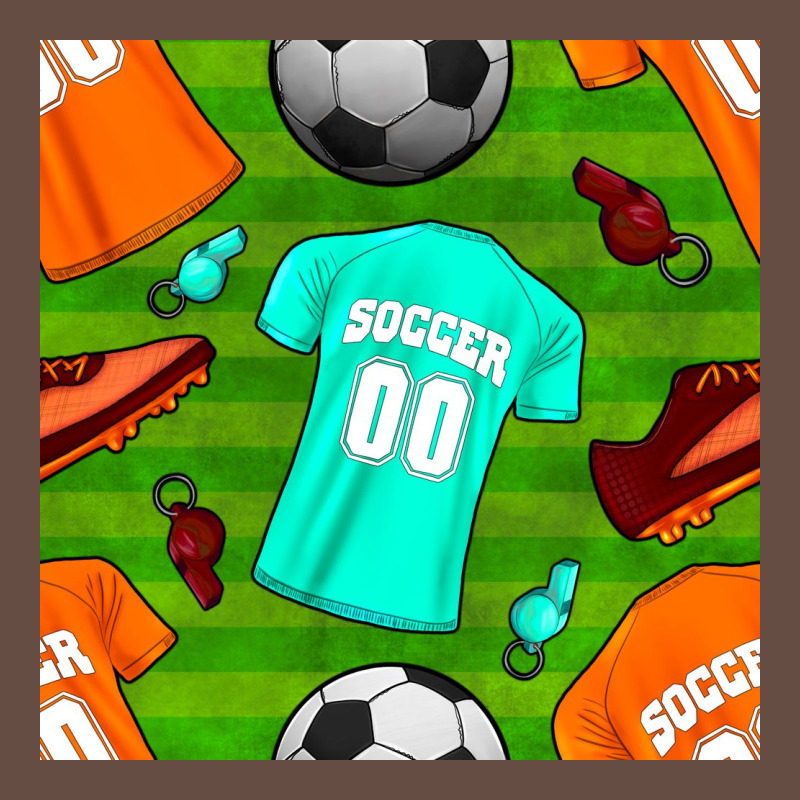 Soccer Ball Uniform And Shoes Seamless Pattern Long Sleeve Tee by BundleAndBundleShop | Teevron