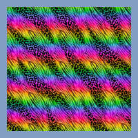 Neon Rainbow Leopard Zebra Seamless Pattern Urban Hoodie | Teevron