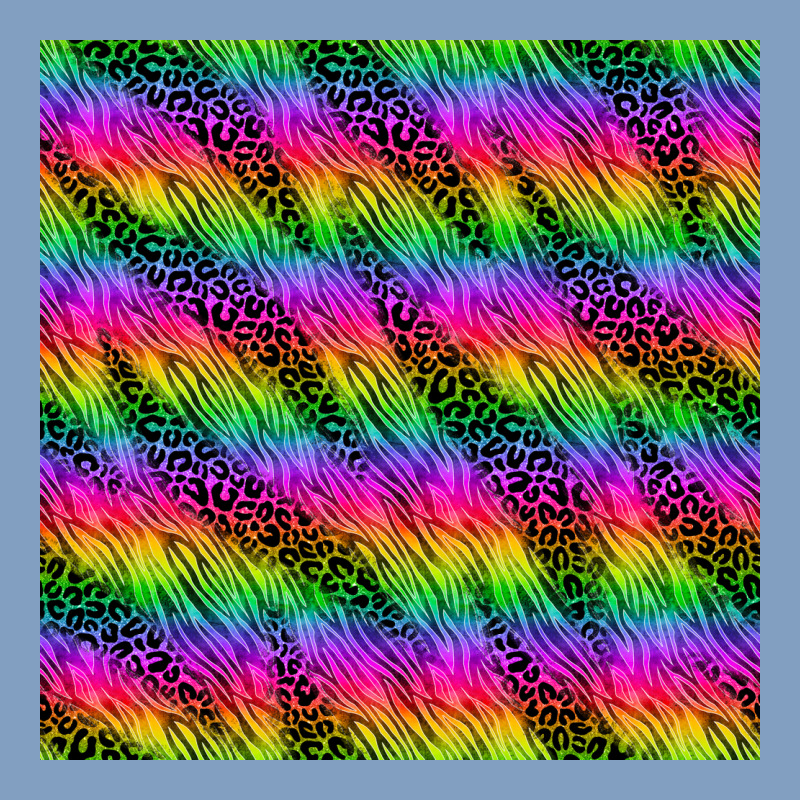 Neon Rainbow Leopard Zebra Seamless Pattern Urban Hoodie by BundleAndBundleShop | Teevron