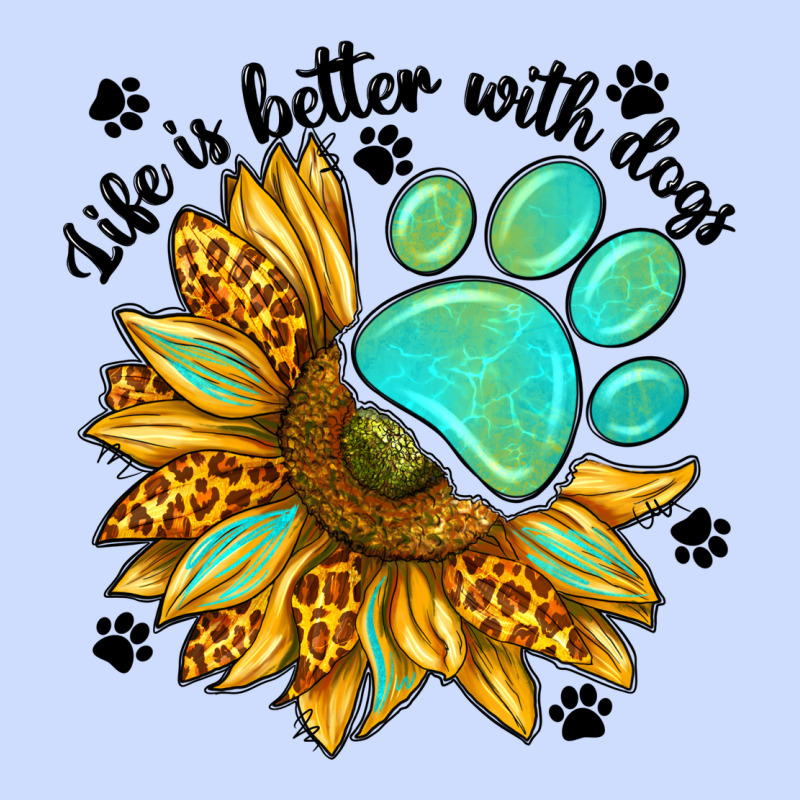 Life Is Better With Dogs Urban Heavy Tee by NancyCooperArtShop | Teevron