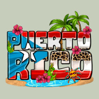Puerto Rico And Flowers With Frog Ladies Tee | Teevron