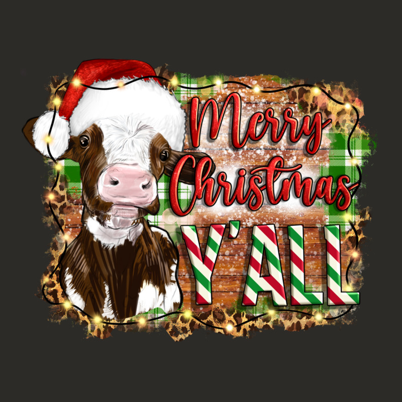 Merry Christmas Y'all Cow Heavy Core Tee by Artiststas | Teevron