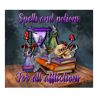 spells and potions for all afflictions tumbler | Teevron
