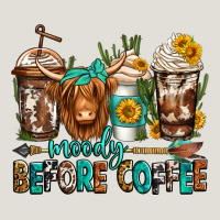 Moody Before Coffee Longhaired Cow Coffee Heavy Core Tee | Teevron