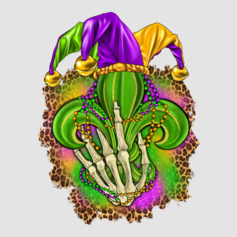 Mardi Gras With Skeleton Hand Premium Sweatshirt by HowdyJamesFarm | Teevron