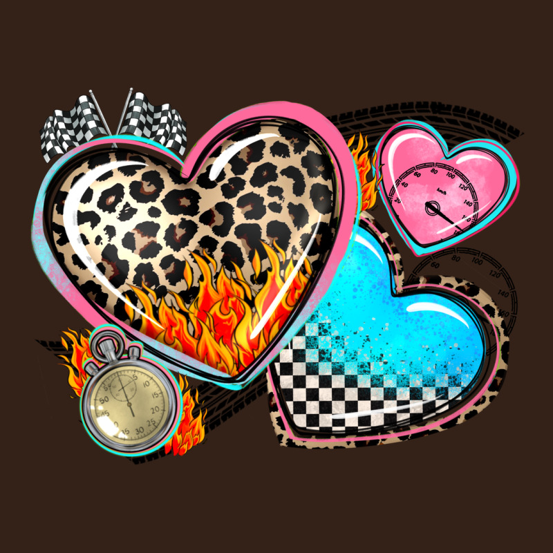 Western Leopard  Racing  Hearts Heavy Core Tee by AdoDesignShop | Teevron