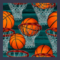Basketball Hoop Seamless Pattern Long Sleeve Tee | Teevron