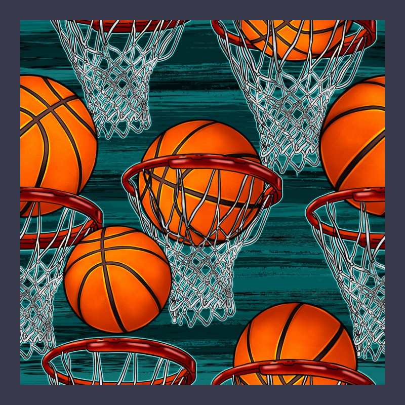 Basketball Hoop Seamless Pattern Long Sleeve Tee by BundleAndBundleShop | Teevron