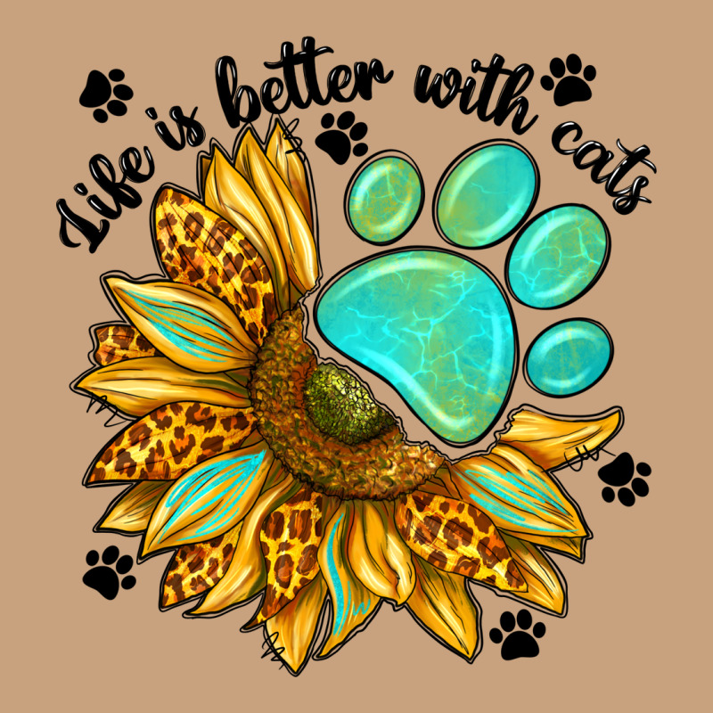 Life Is Better With Cats Vintage Tee by NancyCooperArtShop | Teevron