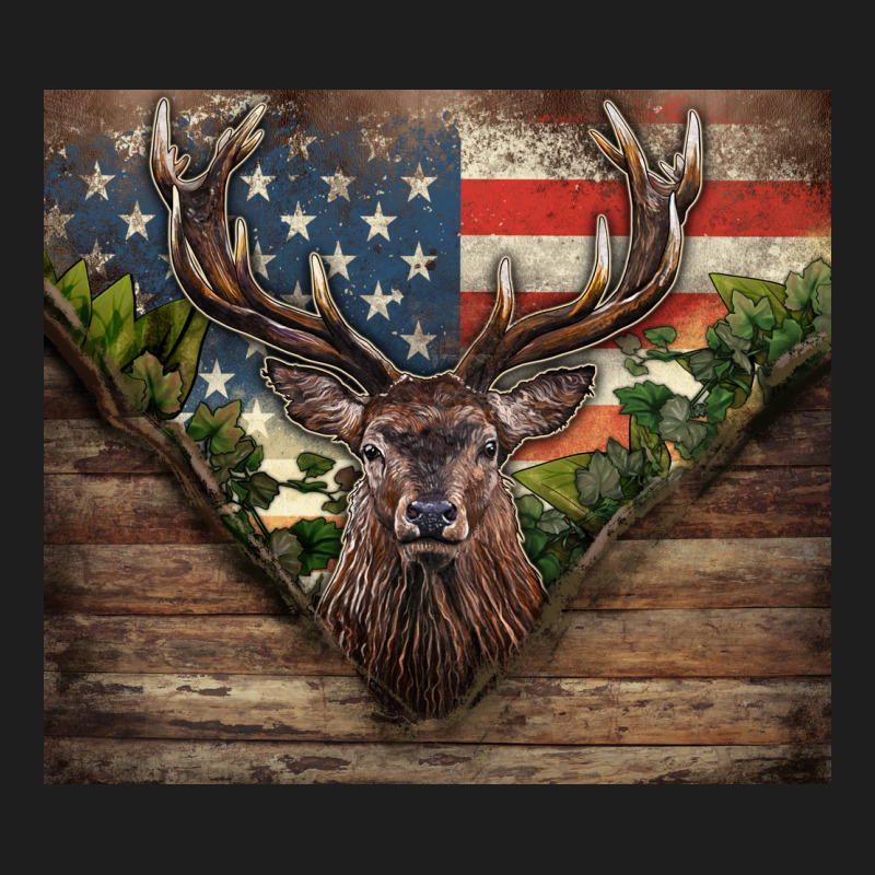 Usa Deer Hunting Heavyweight Hoodie by CowGirlArtShop | Teevron